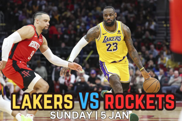 How to watch the NBA game between the Houston Rockets and the Los Angeles Lakers online, including the game's start time, channel, and live stream information