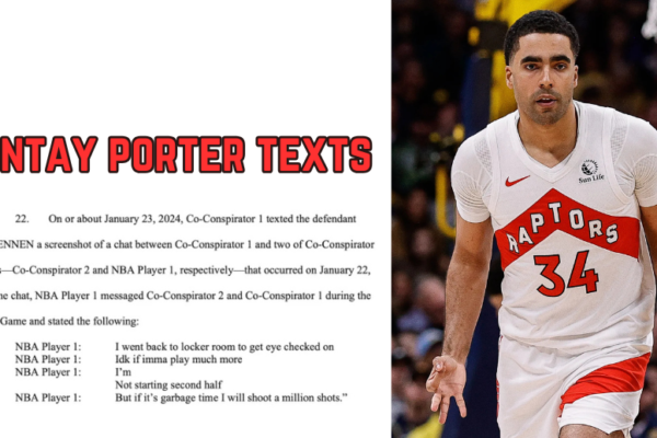 Jontay Porter Sent Messages to Gamblers During a Raptors Game