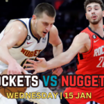 Online viewing options, live stream details, game time, and channel for the Denver Nuggets vs. Houston Rockets