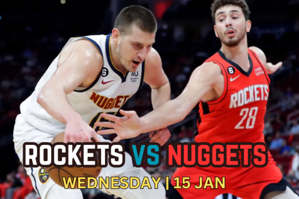 Online viewing options, live stream details, game time, and channel for the Denver Nuggets vs. Houston Rockets