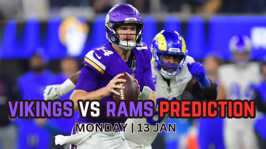 Predictions, Selections, and Optimal Wagers for the NFL Wild Card Round: Vikings vs. Rams