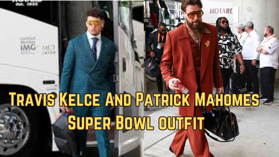 Travis Kelce and Patrick Mahomes wore the following outfit to Super Bowl 59