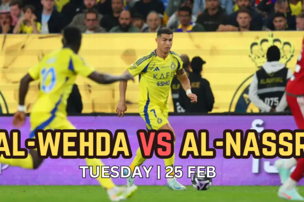 What time is today's Saudi Pro League match between Al Wehda and Al Nassr? Where can I watch it live?