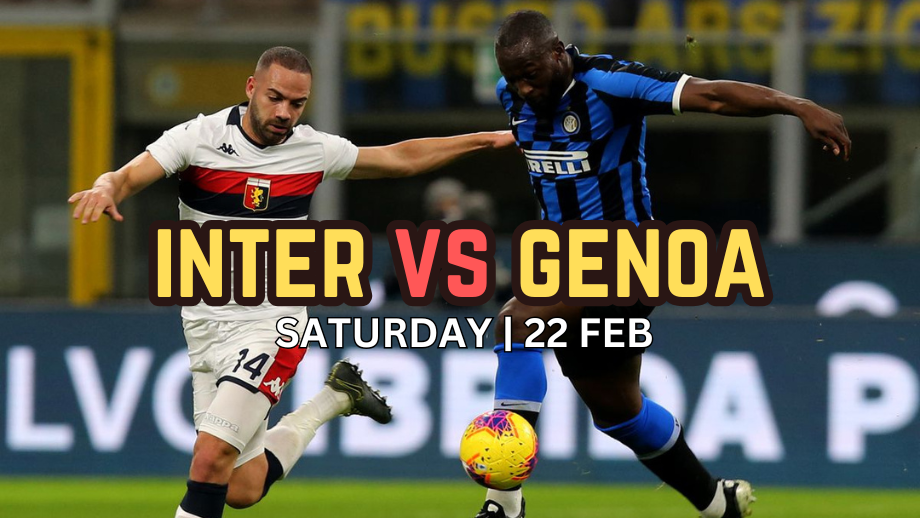 Inter vs Genoa — anticipated line-ups and television viewing options